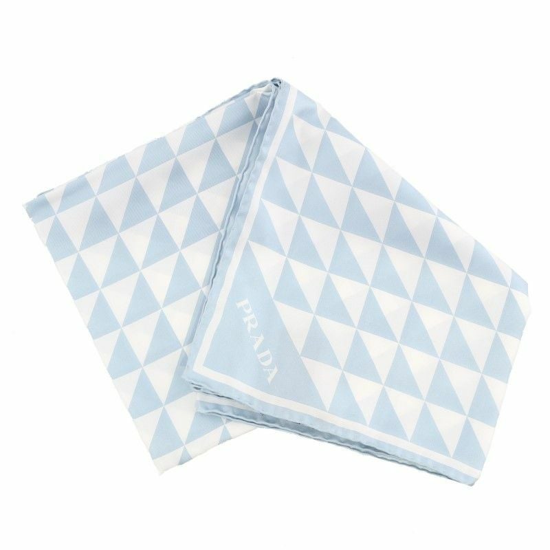 プラダ PRADAスカーフ レディース ブルー 1FF001 2DTP F0X24 CIELO