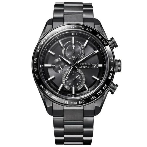 シチズン 腕時計 メンズ アテッサ ブラック CITIZEN AT8185-62E ATTESA