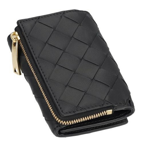 ボッテガヴェネタ 三つ折り財布 レディース イントレチャート ブラック