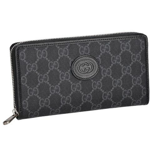 グッチ 長財布 レディース GGスプリームキャンバス ブラック GUCCI