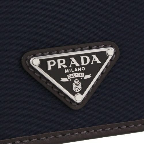 プラダ カードケース メンズ トライアングルロゴ ネイビー PRADA