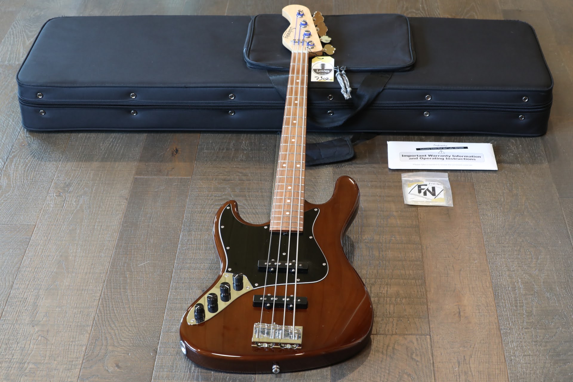 LEFTY! Sadowsky Metro RV4 Left-Handed 4-String Jazz Bass Walnut +