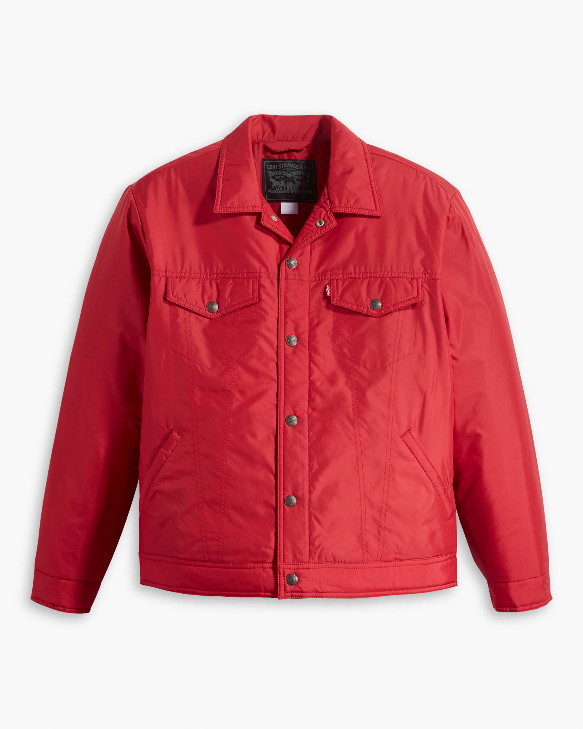 Relaxed Fit Padded Truck Jacket - Red | Levi's® RO