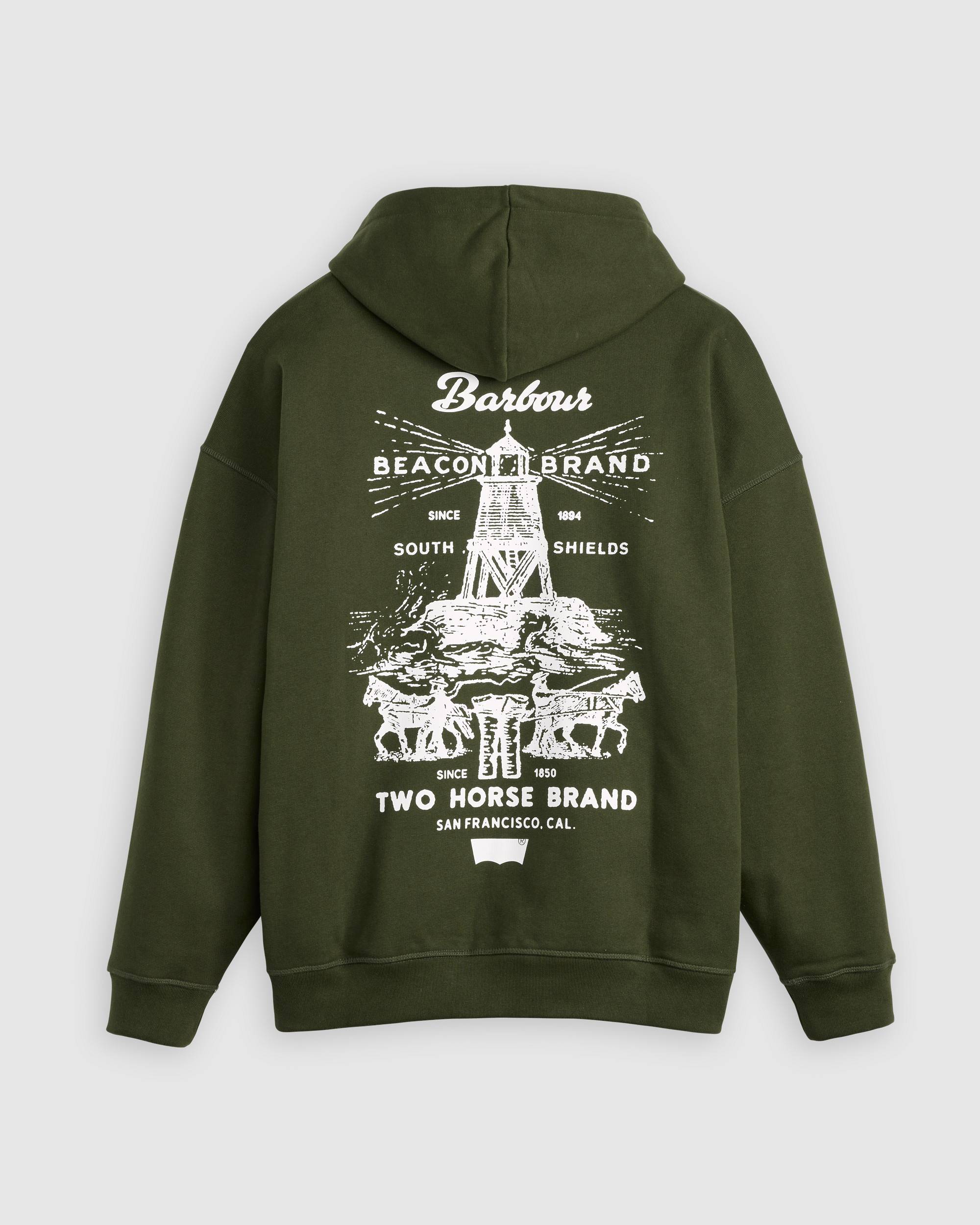 Levi's® X Barbour Graphic Hoodie - Green | Levi's® US
