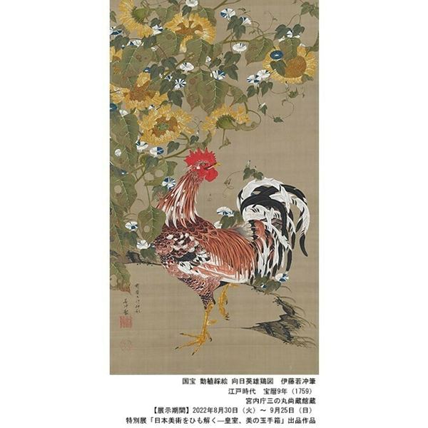 伊藤若冲《動植綵絵》全30幅のうち10幅を公開！ 特別展『日本美術を