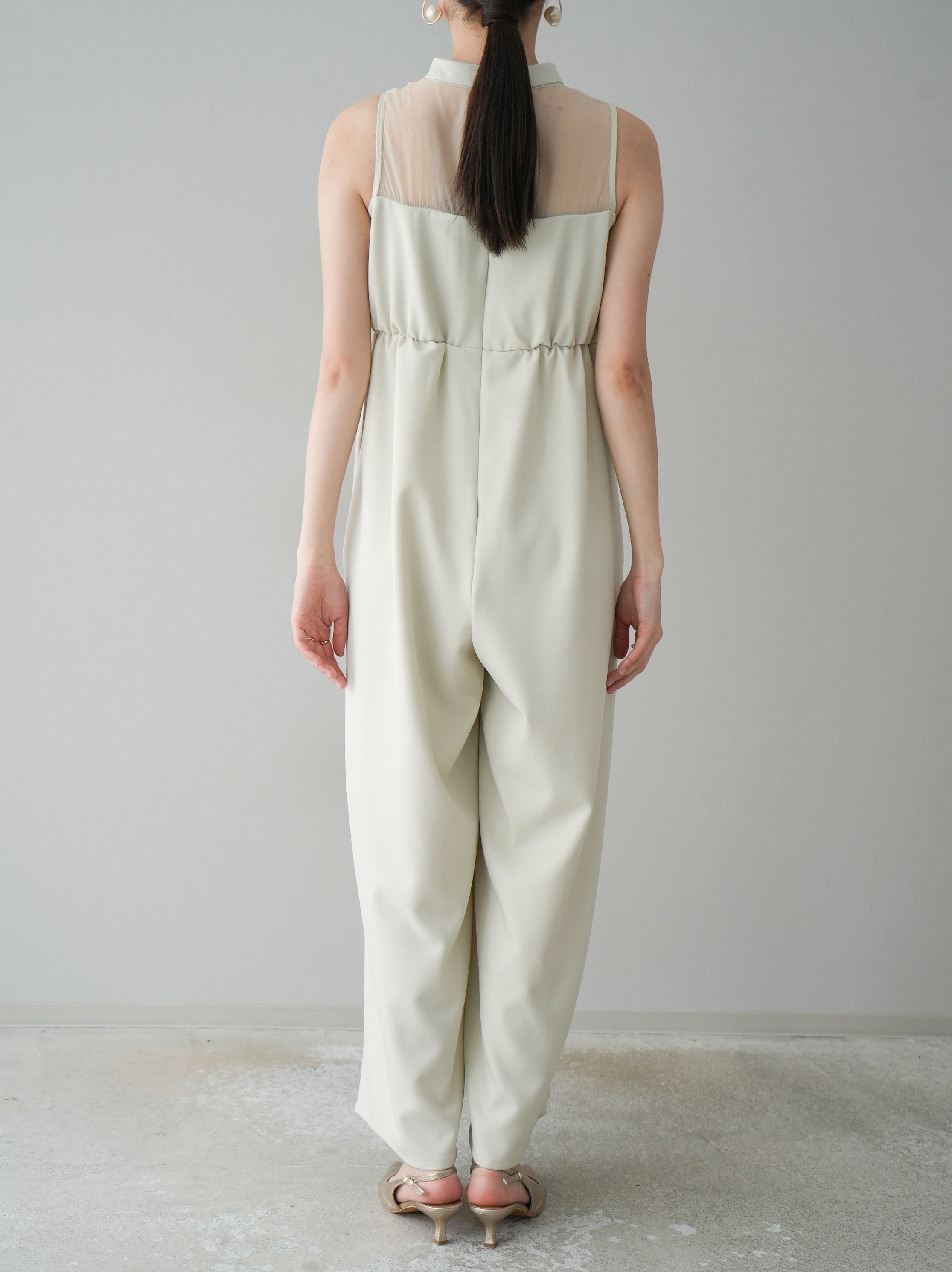 DES PRES デプレ ブライトツイード アシンメトリーオールインワン 36