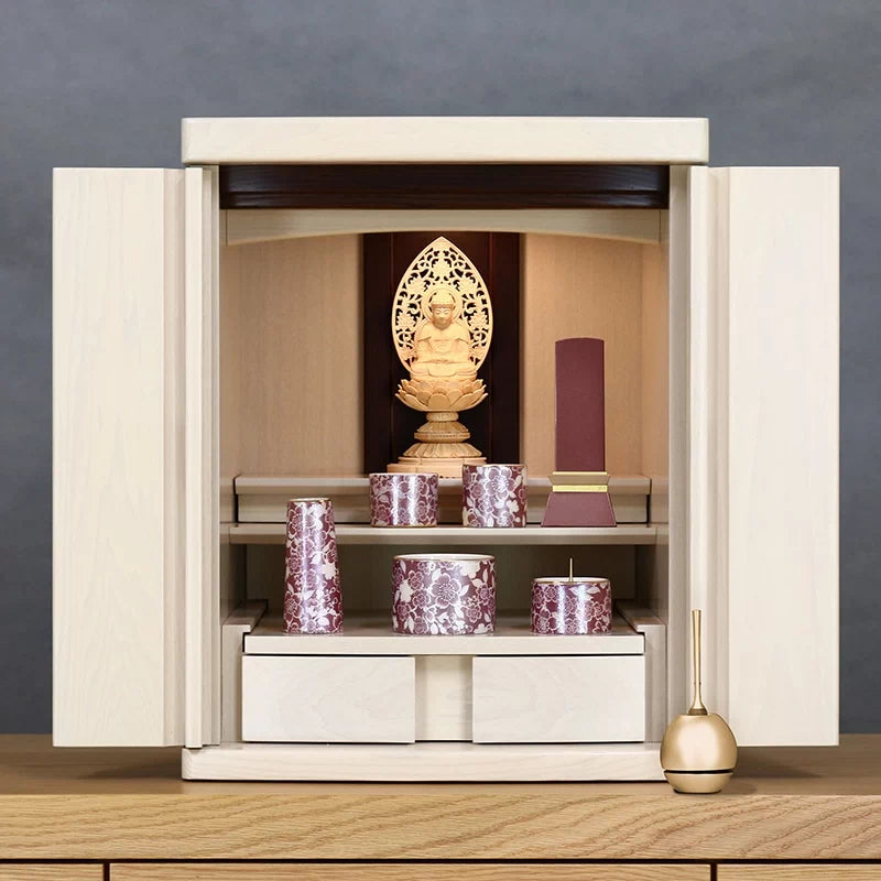 美濃焼仏具セット 花むすび 丸型香炉 ワイン | 仏具の通販