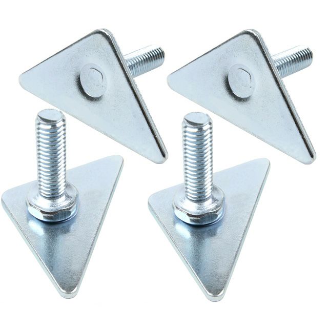 三角プレート 足回りパーツ ポール径25mm用 ルミナス スチールラック