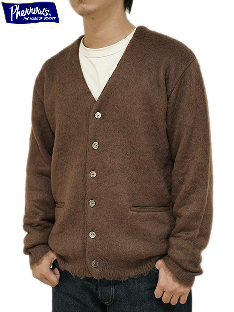 Pherrow's（フェローズ） 】 モヘアニットカーディガン [ MOHAIR KNIT