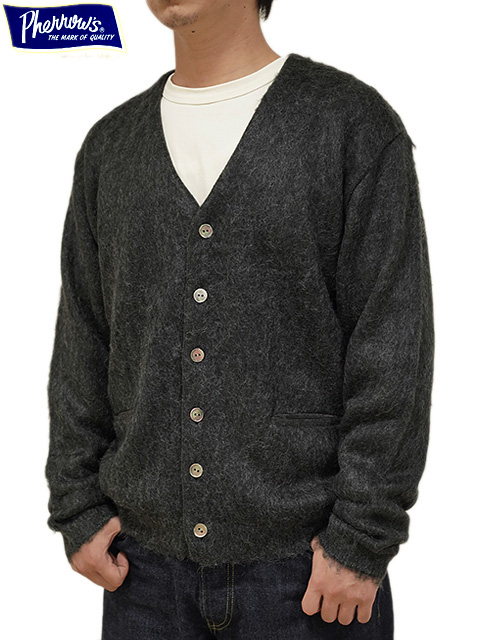 Pherrow's（フェローズ） 】 モヘアニットカーディガン [ MOHAIR KNIT