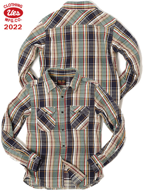 予約商品 2022年モデル 】 【 UES（ウエス） 】 先染めヘビーチェック