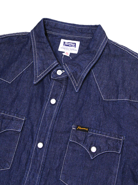 Pherrow's（フェローズ） 】 シャンブレーウエスタンシャツ [ Chambray