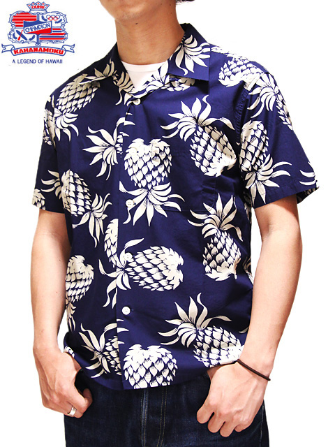 DUKE KAHANAMOKU（デュークカハナモク） 】 半袖コットンアロハシャツ