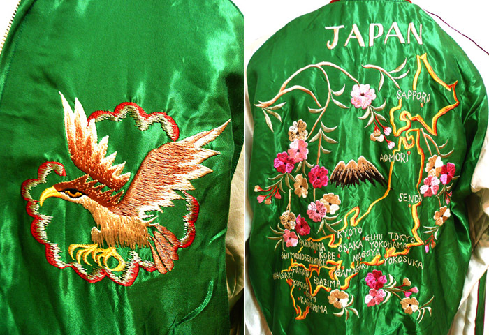 TAILOR TOYO(テーラー東洋）】店舗限定スカジャン[ SKULL×JAPAN MAP