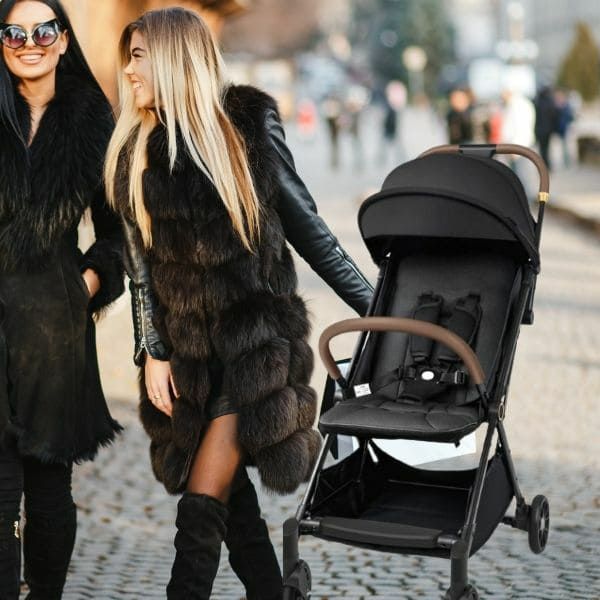 besreyベビーカー軽量5㎏!片手で簡単折りたたみコンパクト新型ブラック