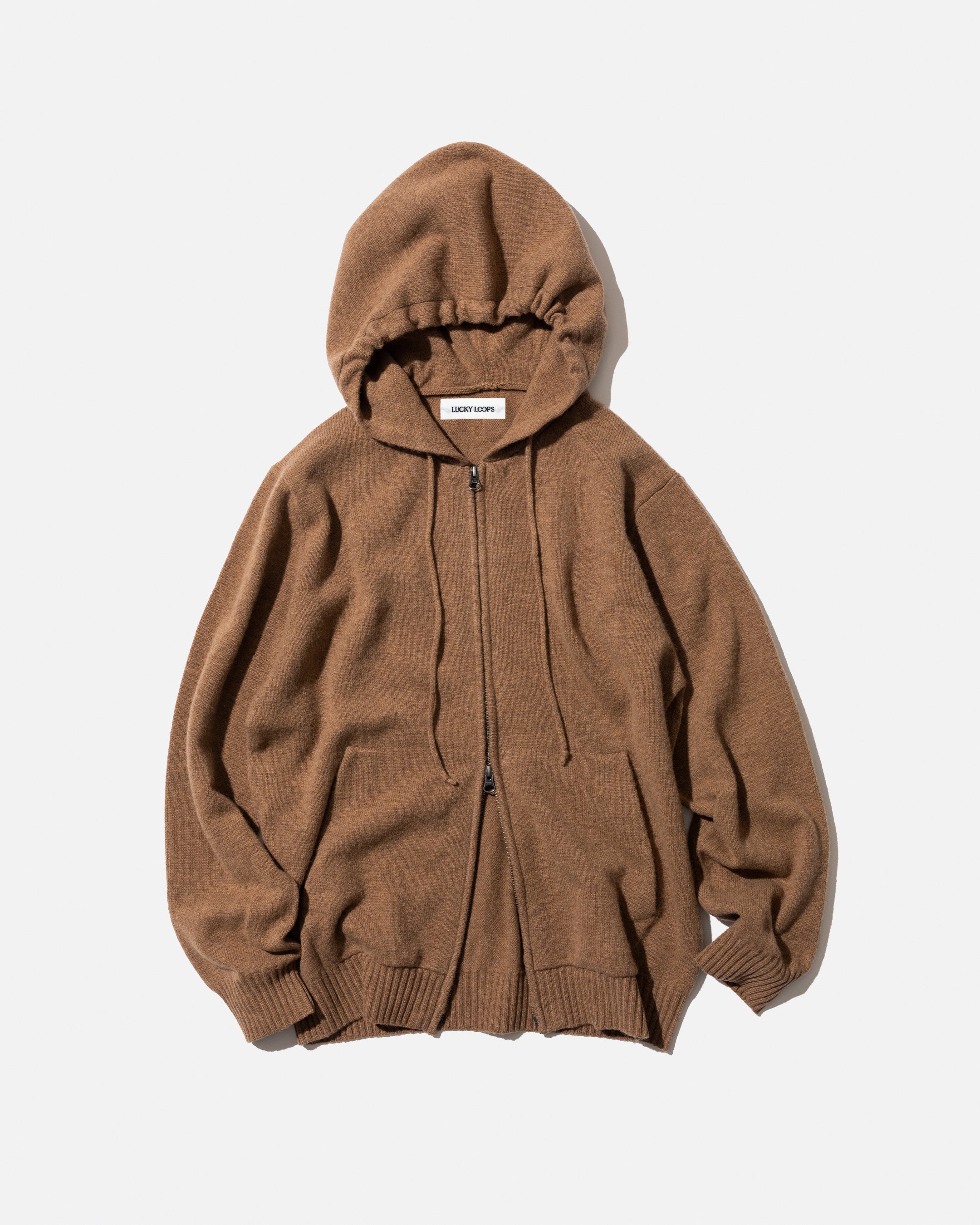 9G MERINO FULL ZIP HODDIE – LUCKY LOOPS