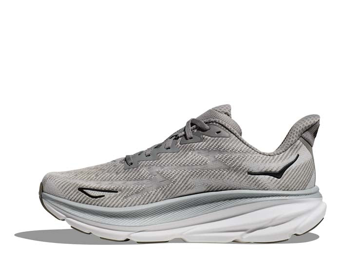 Men's Hoka Clifton 9 in Harbor Mist/Black | Lucky Shoes