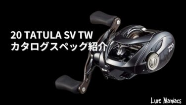 20タトゥーラ SV TW(TATULA SV TW)/DAIWA(ダイワ)【カタログスペック