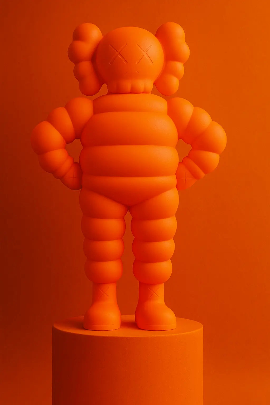 KAWS – Chum Orange Sculpture (2020) | Vinyl Figure – LYNART STORE