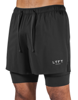 Layered Stretch Nylon Shorts - Black – LÝFT