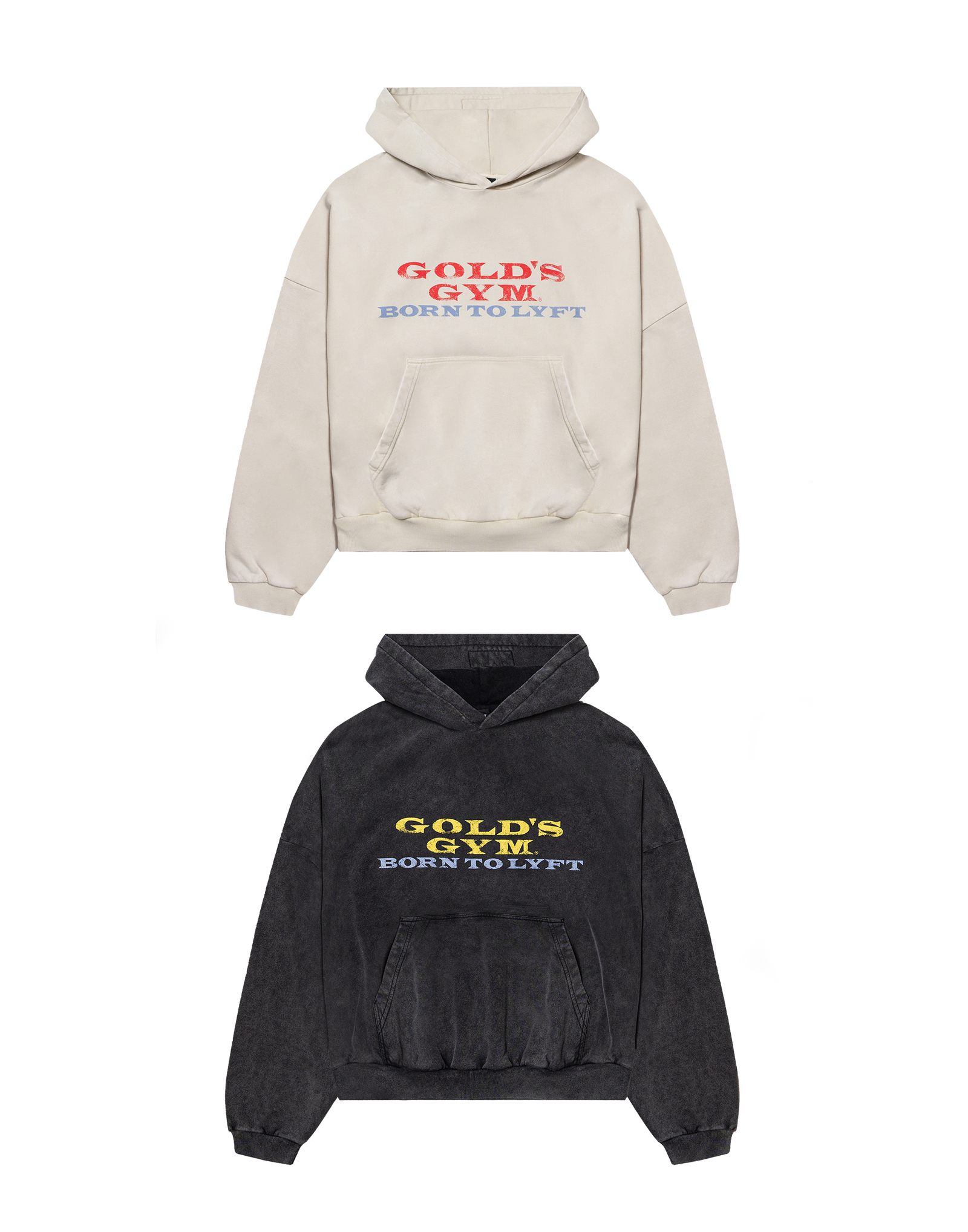 LÝFT × GOLD'S Gym Vintage Logo Hoodie