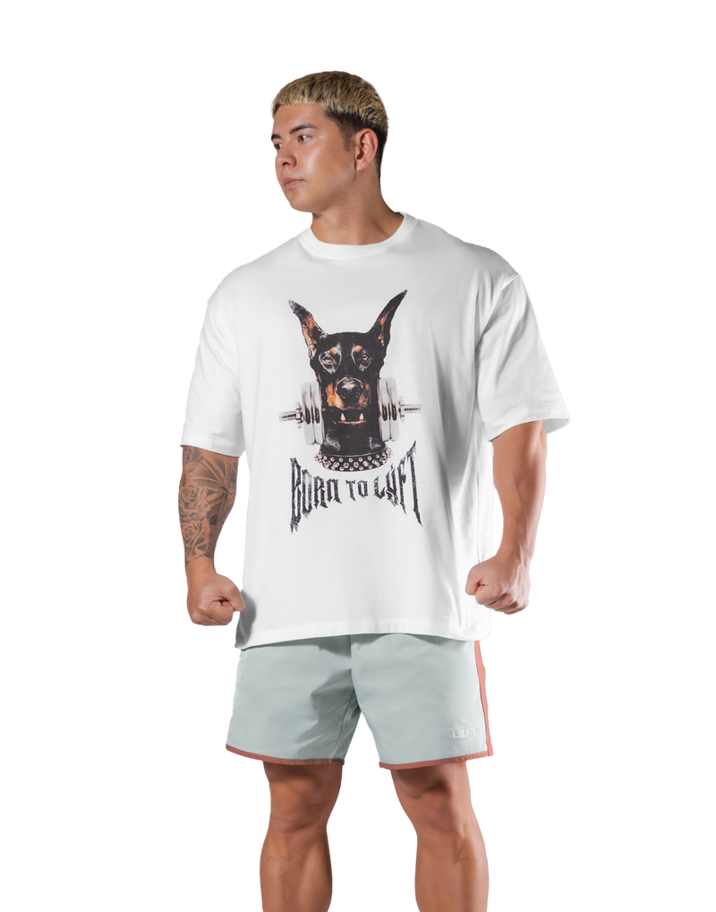 Dog Graphic Vintage Big T-Shirt - White – LÝFT
