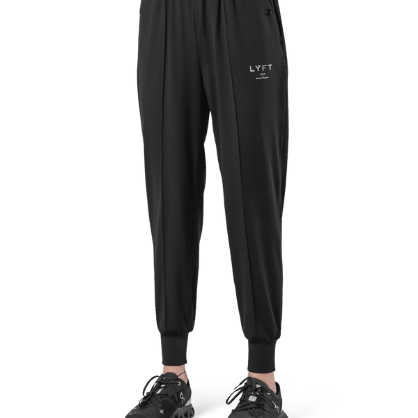 Stretch Pleats Jersey Pants 2 - Black – LÝFT