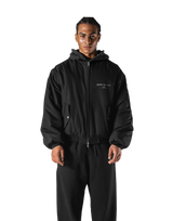 SWITCH LAYER™ Vintage Hoodie | MA-1 Puffer Jacket - Black – LÝFT