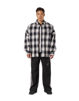 Oversize Flannel Shirt - Black – LÝFT