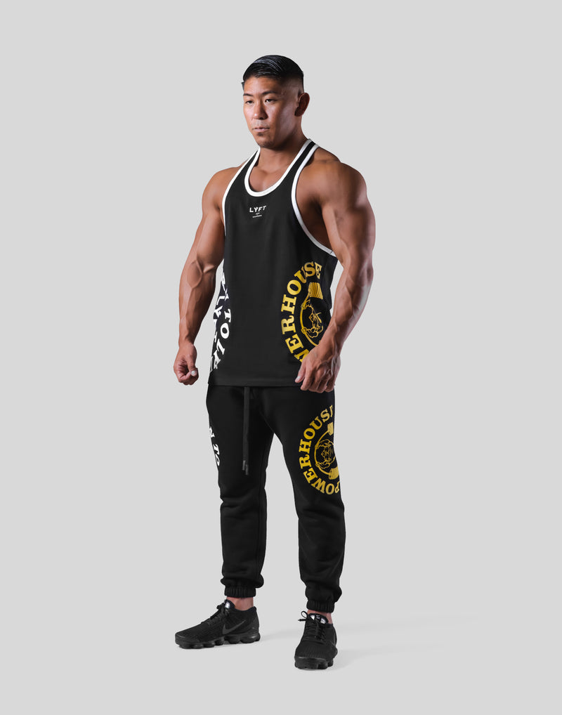 LÝFT × Power House Gym Logo TankTop - Black
