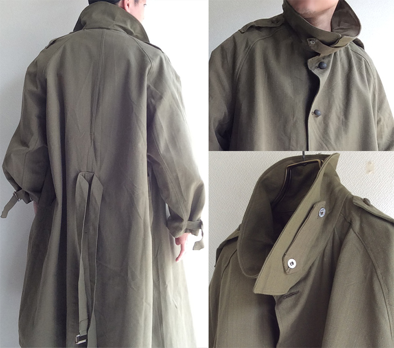 1950年代フランス軍 モーターサイクルコート1950's Dead Stock French