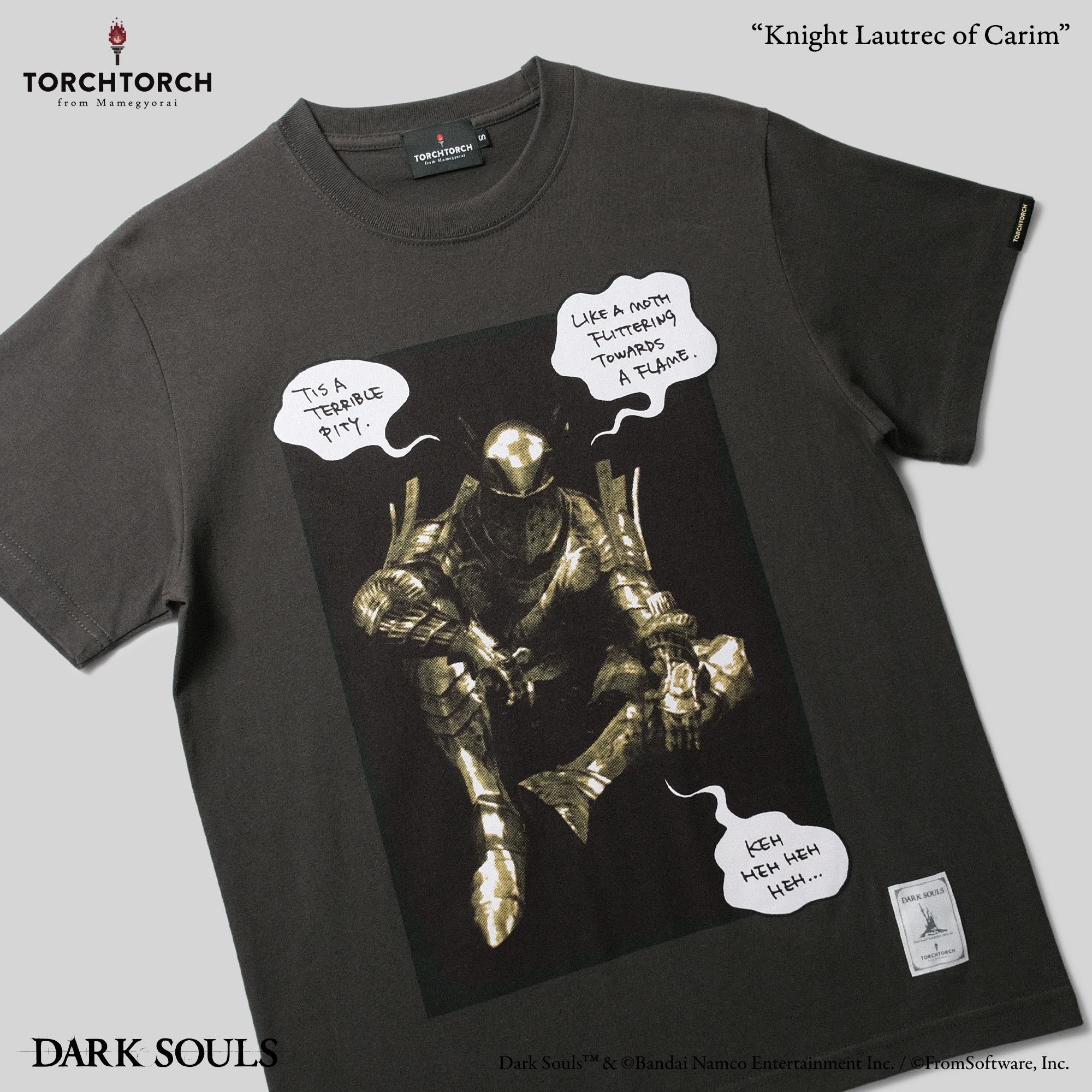 ダークソウル × TORCH TORCH/ 女神の騎士ロートレクのTシャツ インク