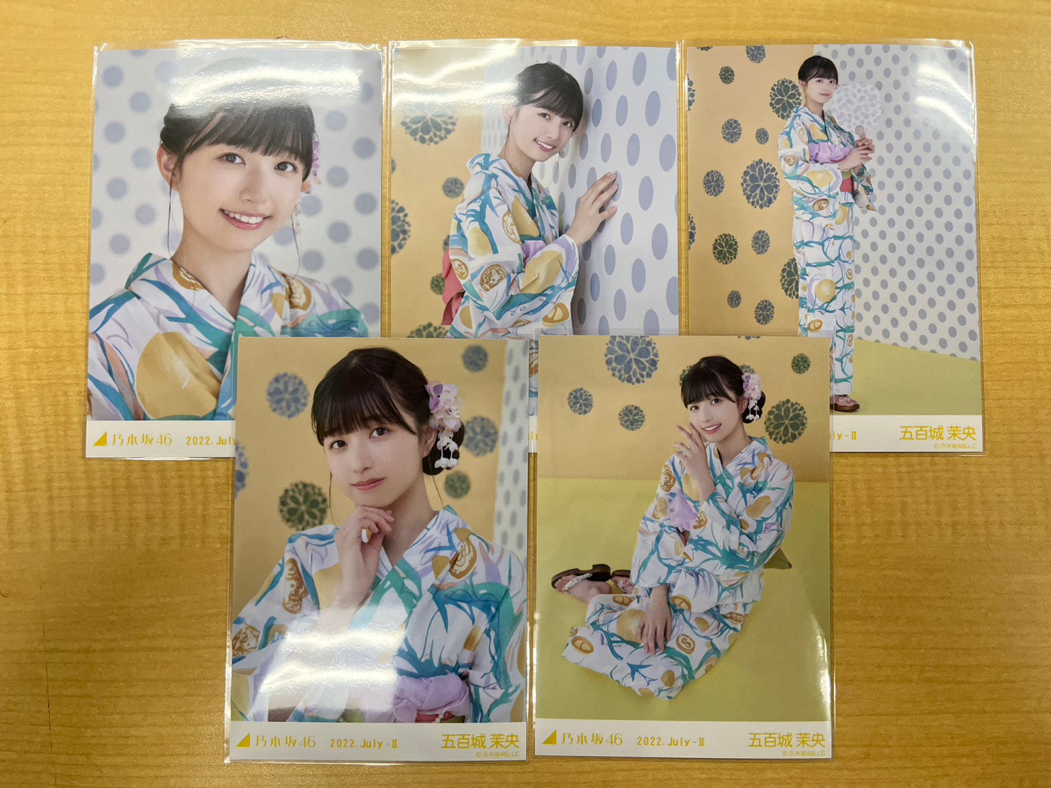 アイドル】乃木坂46 5期生 2022.July-Ⅱ 生写真 5種コンプで入荷です