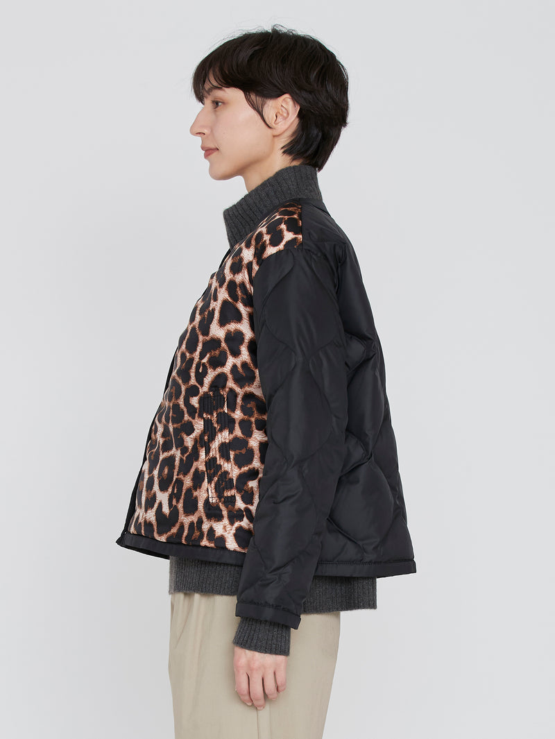 クルーネックジャケット＞リバーシブル レオパードベグ – manipuri