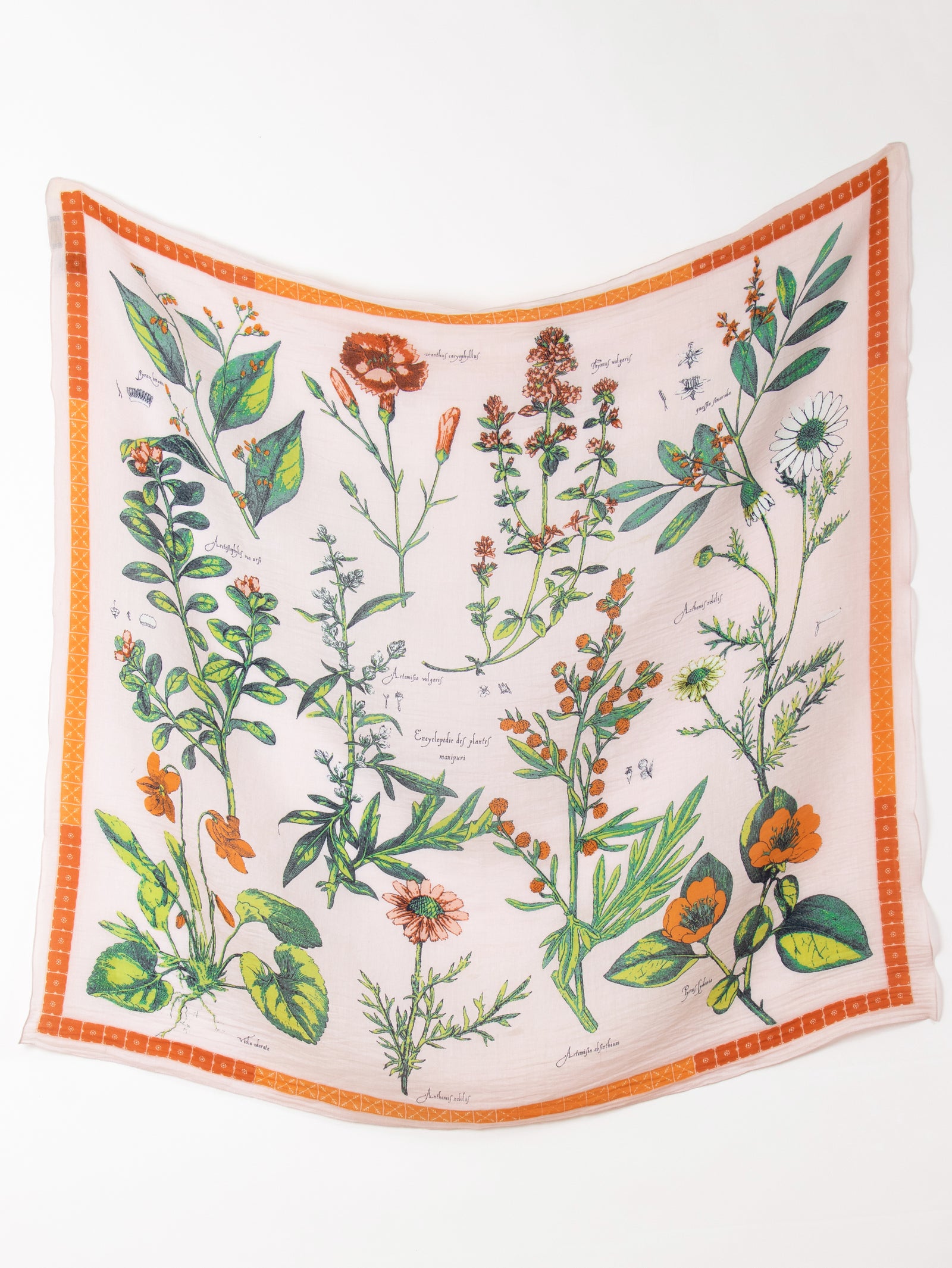 コットンシルクストール120＞アンティークフラワー – manipuri