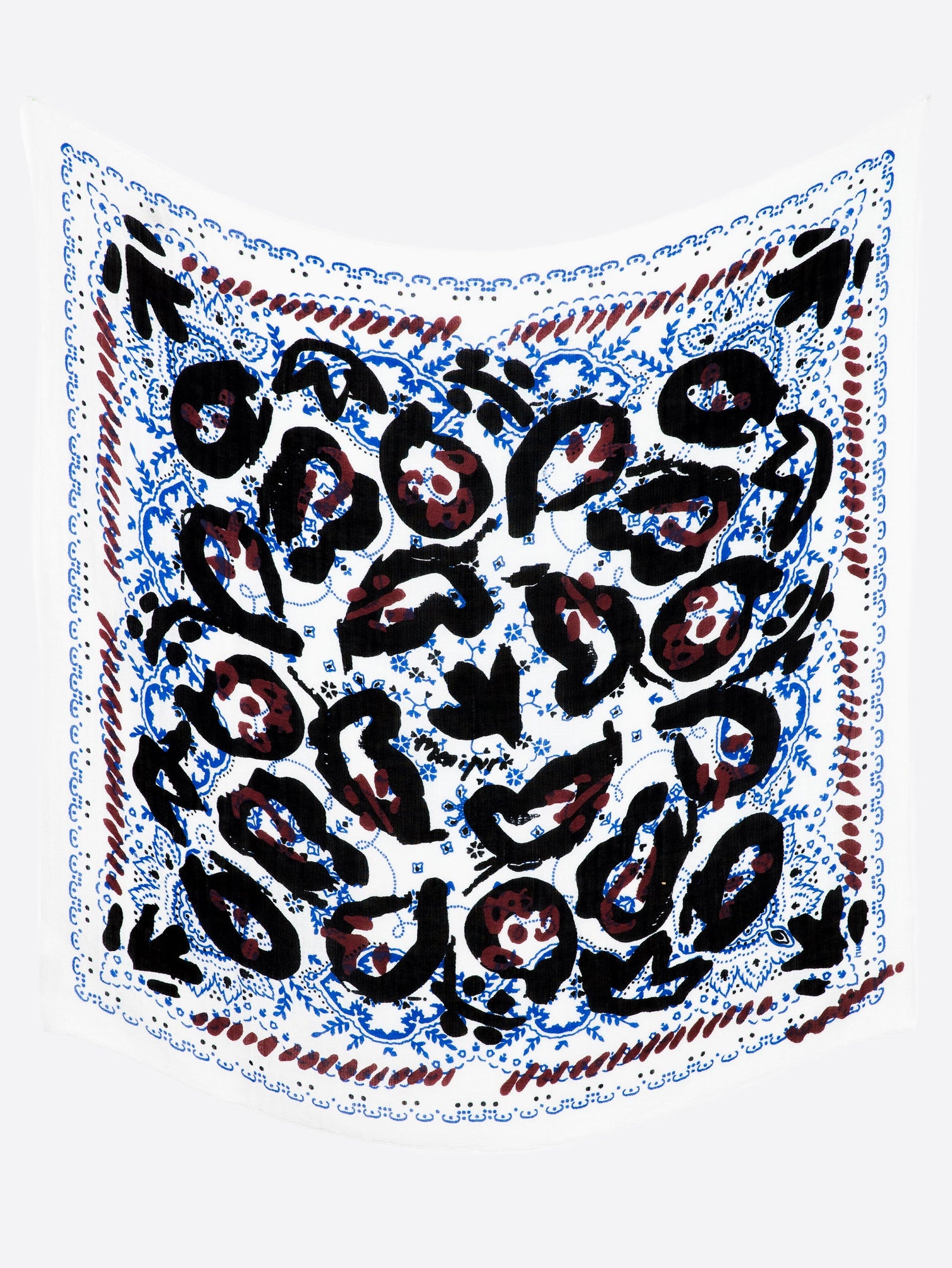 リネンミックスストール120＞ランダムペイズリーバンダナ – manipuri