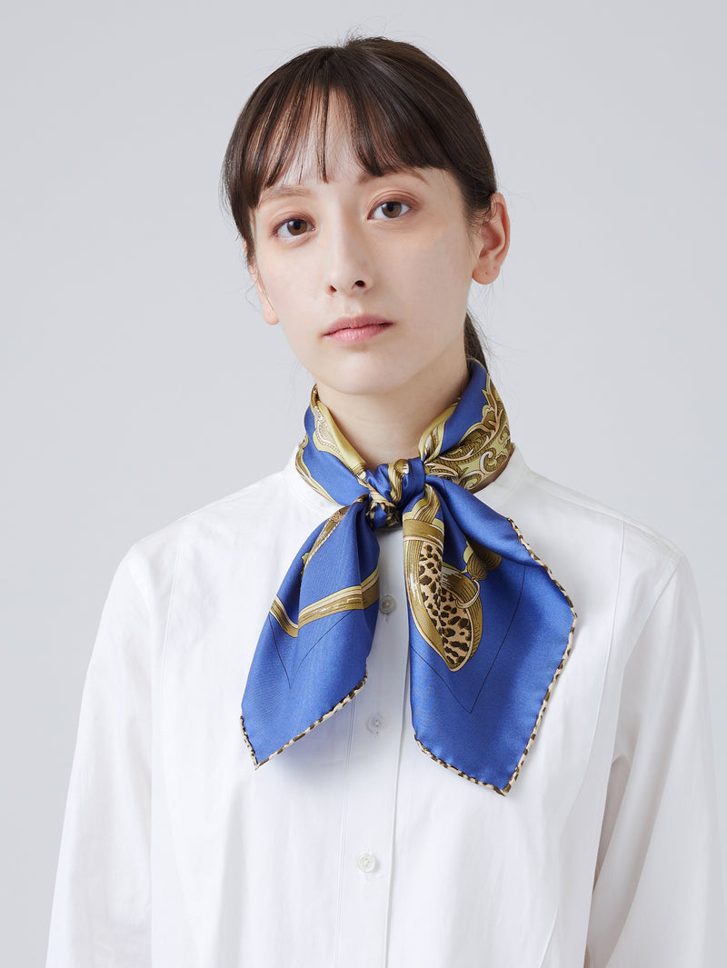 シルクスカーフ65＞ タッセルレオパード – manipuri