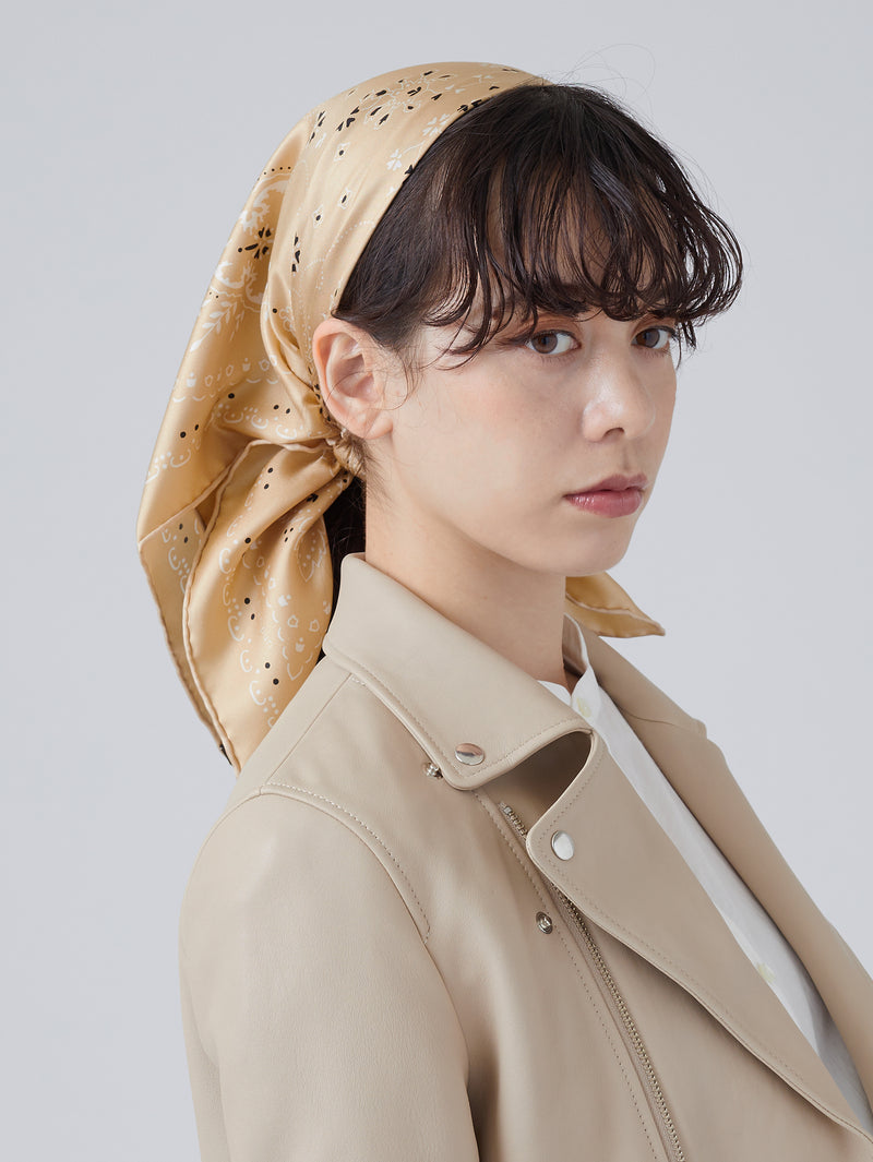 シルクスカーフ65＞ ペイズリーバンダナ – manipuri