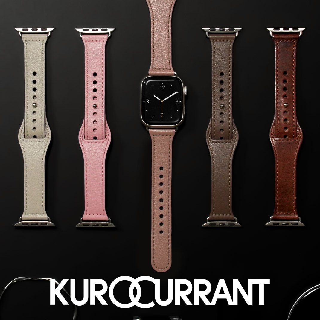 KUROCURRANT クロカラント スナップレザーベルト カーフ 牛革 アップル