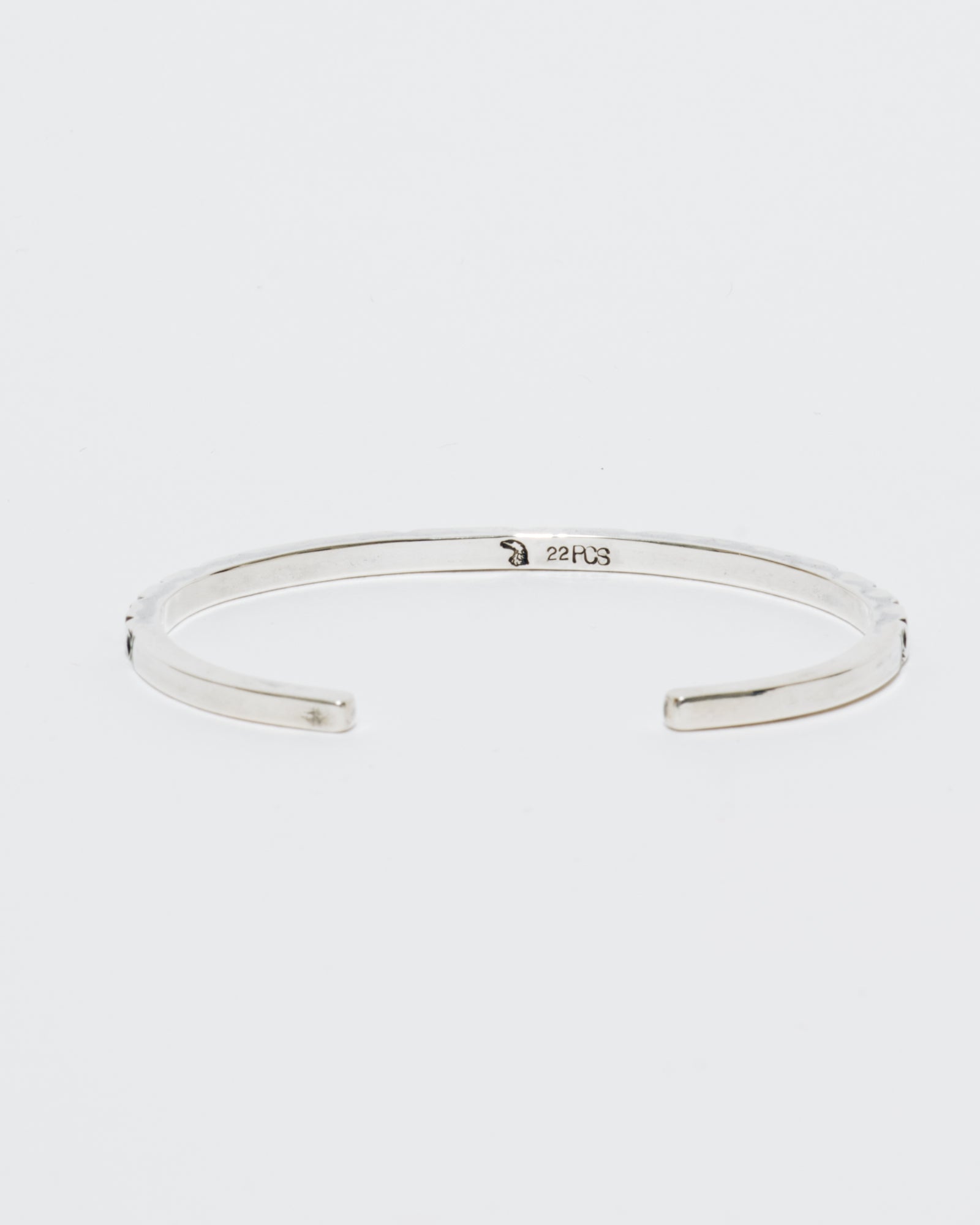 Larry Smith Men's Extra Thin Square Sterling Silver Bracelet