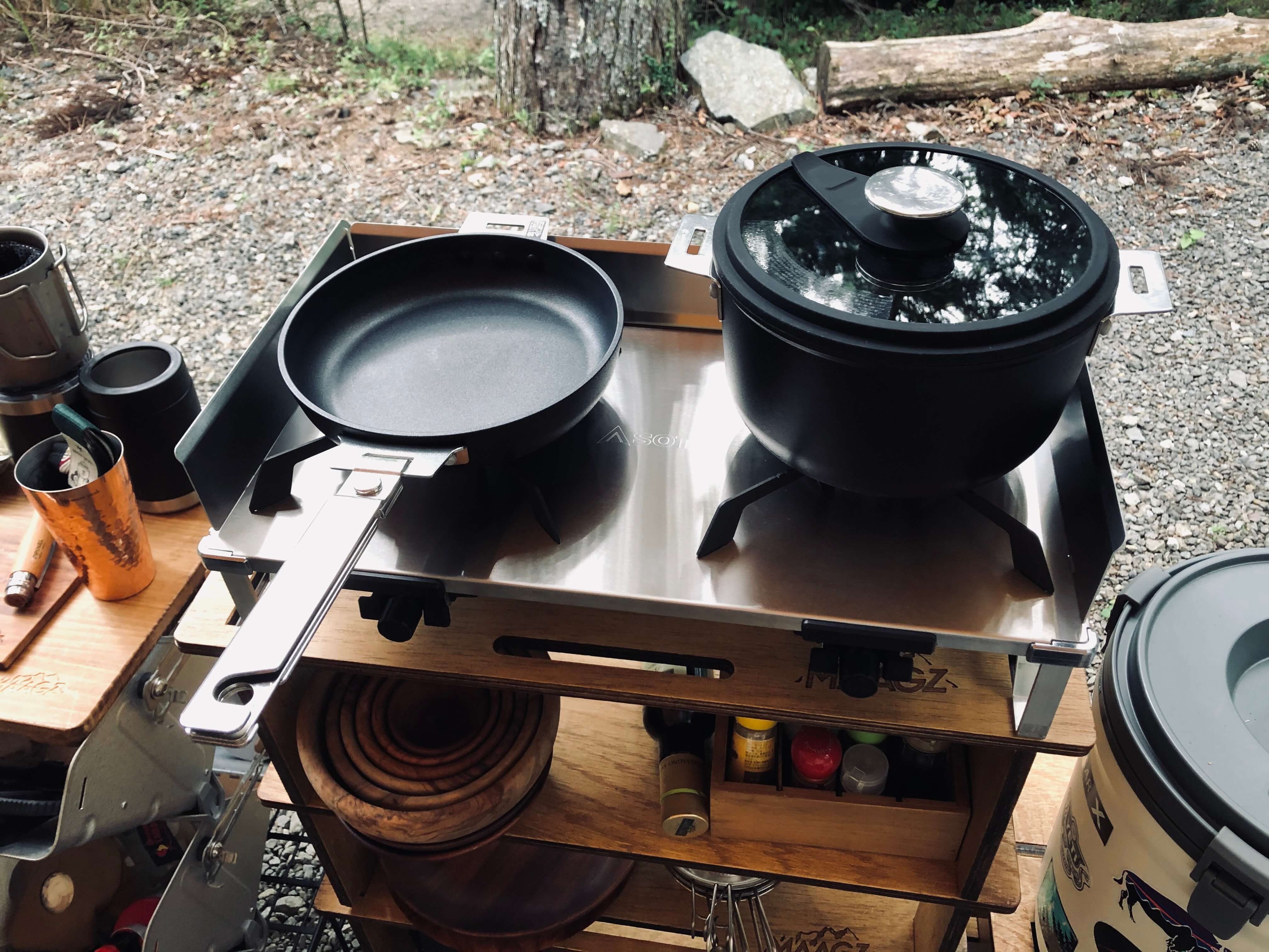 スノーピーク HOME&CAMPクッカー19 レビュー。質感＆使い勝手高レベル