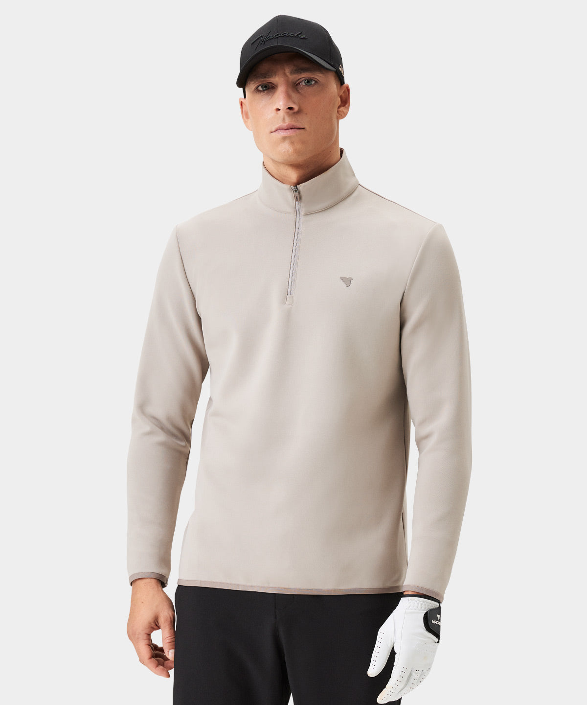 Taupe Therma Quarter Zip - Macade