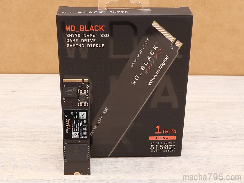 WD Black SN770 レビュー】保存容量で速度が変わるPCIe4.0 NVMe SSD