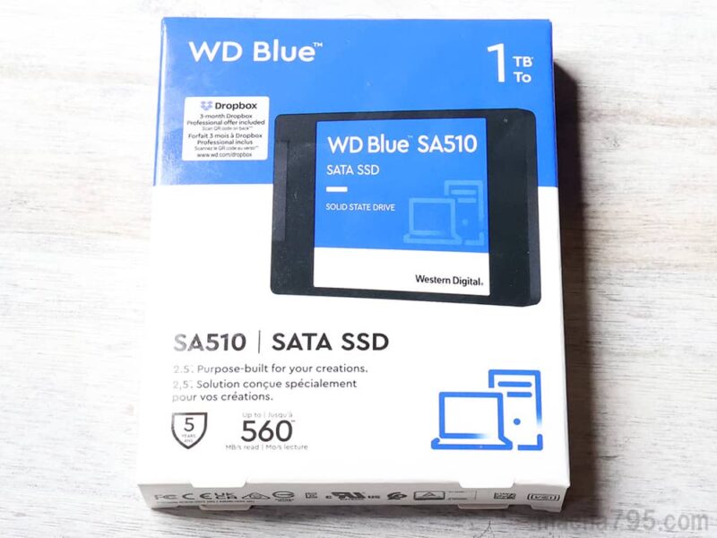 WD Blue SA510 レビュー】手頃な価格だけど大きいファイルは苦手なSSD