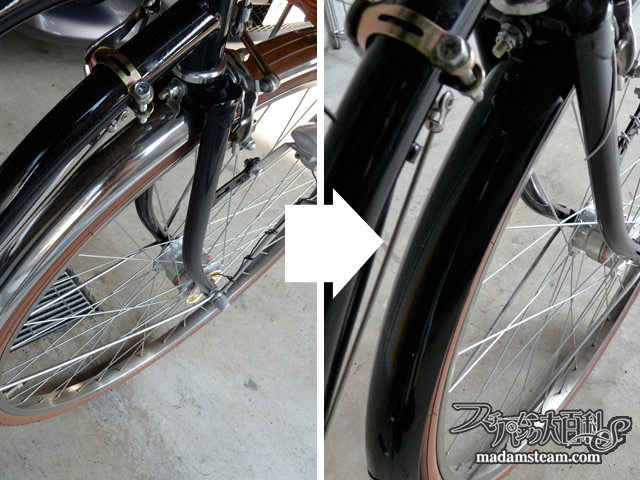 自転車のパーツ交換をしました「昭和レトロ自転車改造記【3