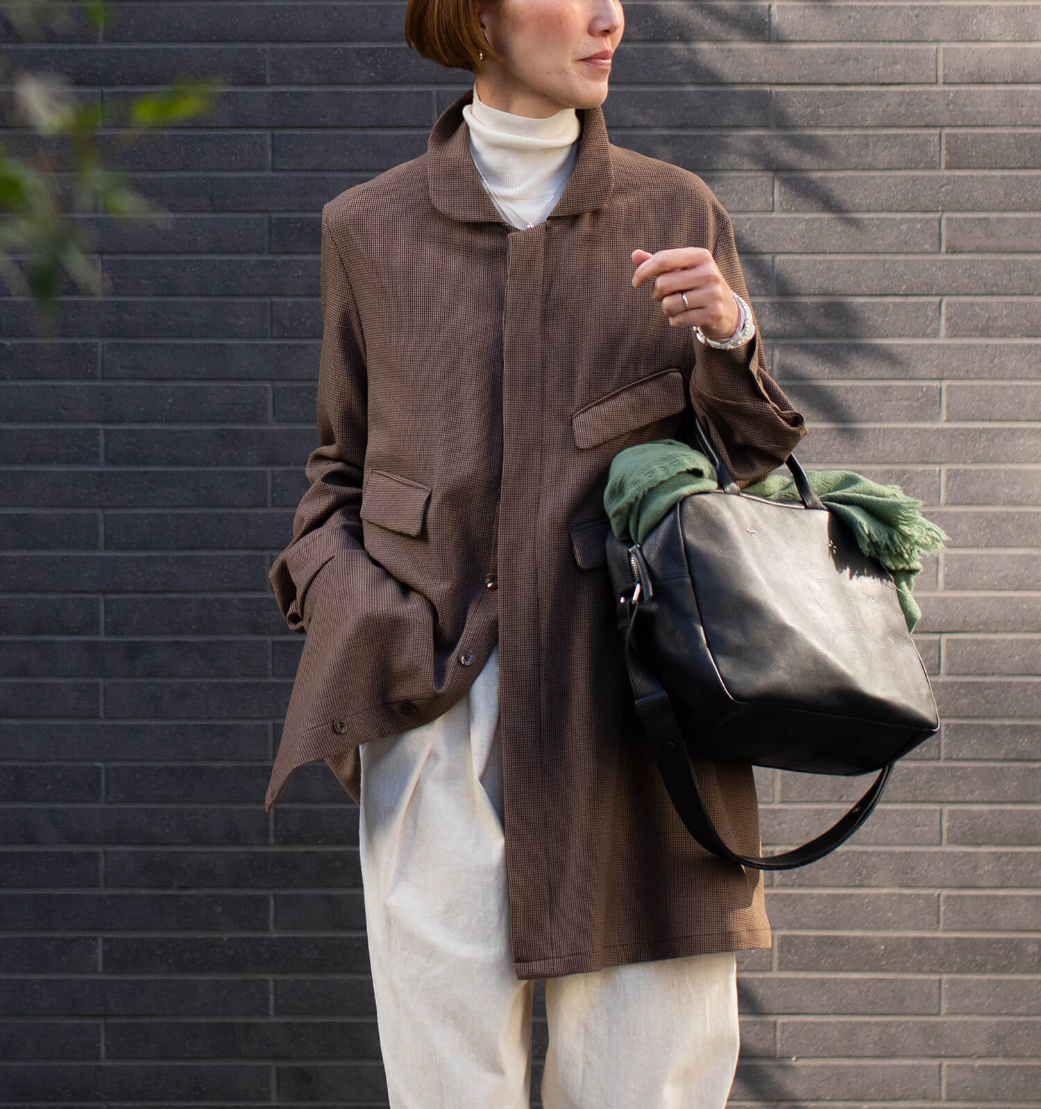 スリッポンコート GUNCLUB CHECK」「Slip-on coat Gunclub check