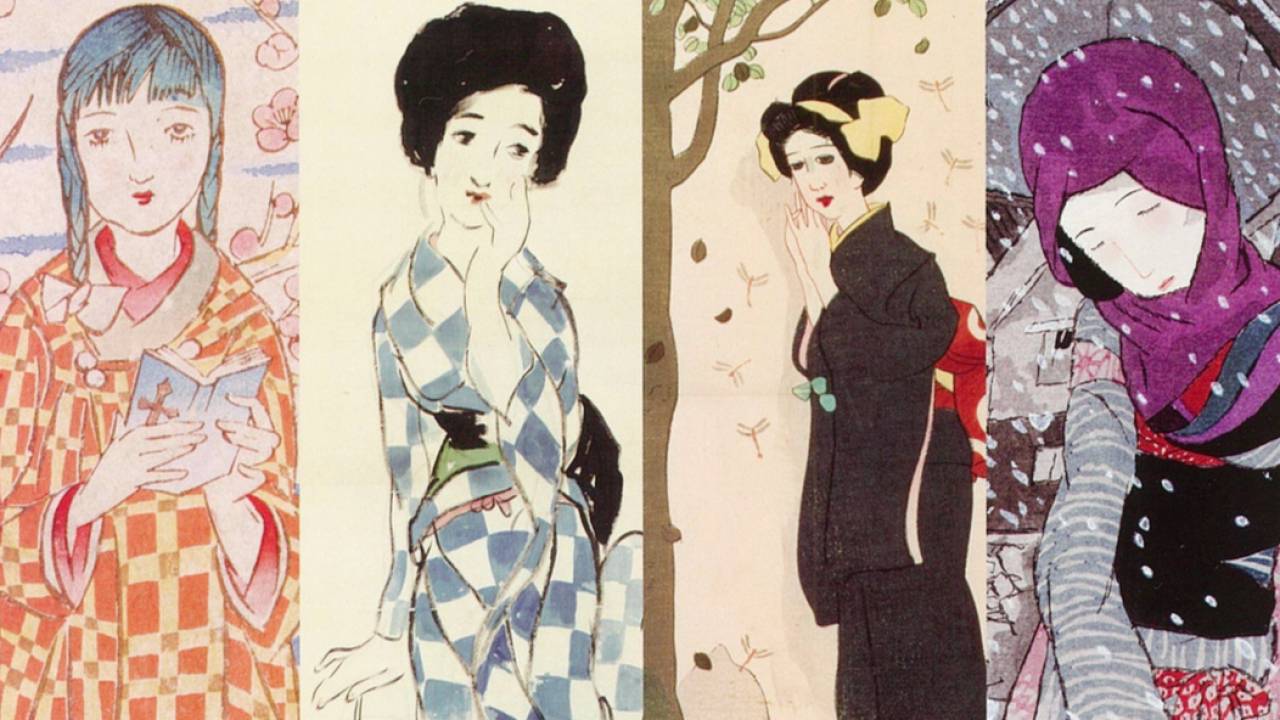 夢二が描く四季、大正ロマン・竹久夢二の展覧会「竹久夢二の春・夏・秋