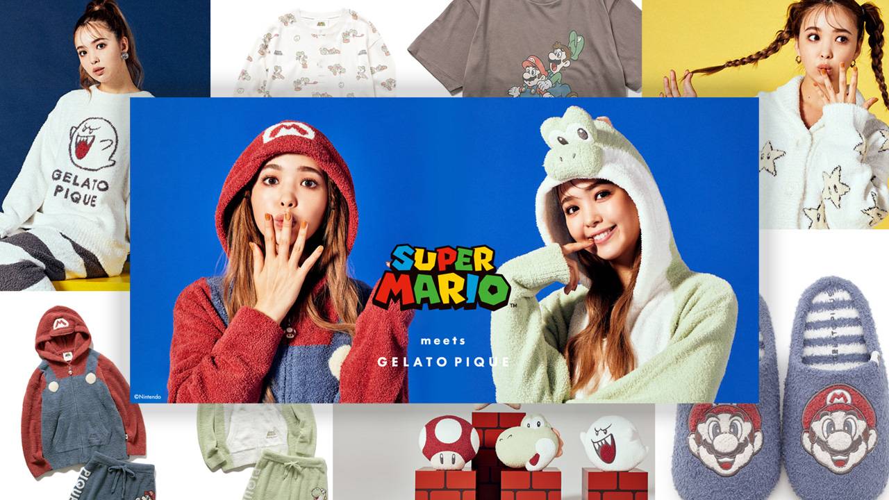 ジェラピケ」からスーパーマリオコレクションが登場！マリオやヨッシー