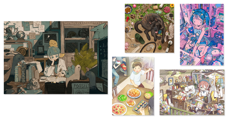 モチーフが多いイラストを見やすく整理する具体的なコツを解説。とろろ