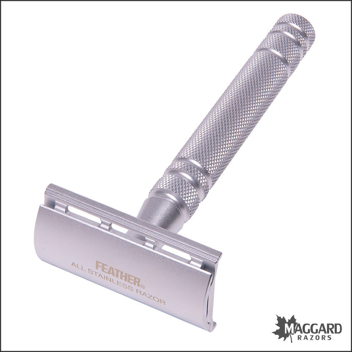 Feather AS-D2 All Stainless Double Edge Safety Razor in Gift Box